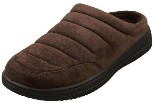 Skechers 204636 TAN Herren Pantoffeln Textil in Brown - Gr. 39½
