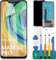 TFT para Huawei Mate 20 Pro Pantalla LCD Reemplazo LYA-L09 Kits Táctiles Sin Marco (Negro, Pantalla no Curvada, área de visualización más pequeña, sin reconocimiento de Huellas Dactilares)