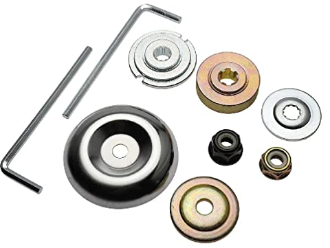 9X Gartenmaschine Rasenmäher Adapter Praktischer Trimmer für Kopf Adapter für FS200R FS250 FS55 9X Trimmerkopf Adapter Kit Maschine Pinsel Adapter Fit für Trimmer