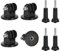 Juego de Adaptadores de Montaje para Trípode para GoPro, Adaptador de Trípode Montaje con 1/4 Tornillo Adaptador de Conversión para Gopro Hero 10 9 8 7 6 5, cámaras