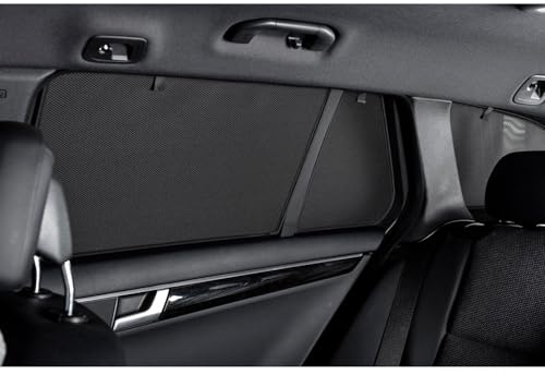 CAR SHADES Satz (Hintertüren) kompatibel mit Dacia Jogger 2022- (2-teilig), Schwarz