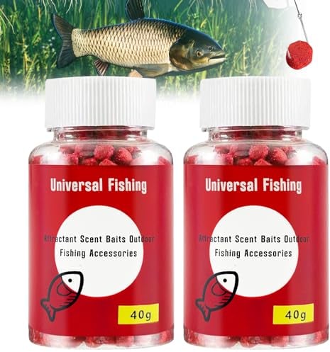 2 Flaschen Universeller Angel-Lockstoff, Duftköder für Outdoor-Angelzubehör, Magic Baits Grundfutter für Angeln, verschiedene Sorten fauler Pellets, schnelle Verbindung für alle Süßwasserfische