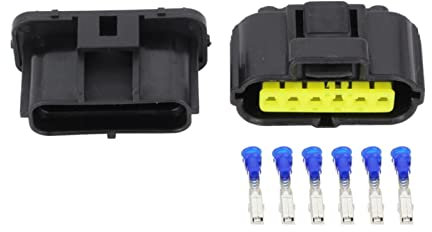 PIKETU Hengliang Store 6-polige Klemme für Kfz-Anschluss, Heat res/;ist/;ant mit Terminal DJ7063Y-1.8-11/21 Automobilstecker (5 Sets)