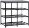 QJBSAVVA Kleiner Schrank Gartenschrank Geräteschrank Putzschrank - Schrank mit 6 Schubladen 55×29×55 cm Grau Stahl für Schlafzimmer Abstellraum Büro Küche