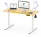 FLEXISPOT Höhenverstellbarer Schreibtisch Basic Plus 120x60cm mit Haken und Memory-Handsteuerung-Sitz-Stehpult für Büro & Home-Office (Ahorn)