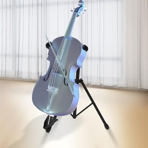 Höhenverstellbarer und Faltbarer Cello-Ständer–Klappbarer Stativ-Ständer für Cello,ideal für Zuhause,Schulen,Aufnahmestudios und Auditorien Perfekt für Zupfinstrumente.