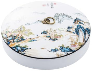 WYRMB Recipiente para té de cerámica Mate, Tarro para Pastel de té, Caja de té Blanca, Recipiente para almacenar té, Tarro para empaquetar té, Lata para té.A