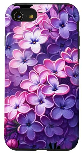 Fiori lilla Custodia per iPhone SE (2020) / 7 / 8