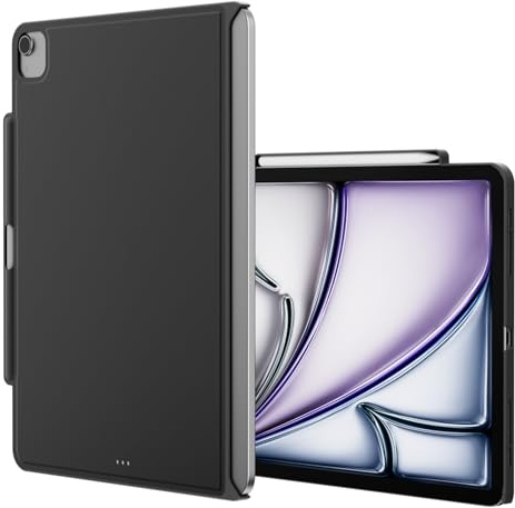 SWITCHEASY Coverbuddy Coque conçue pour iPad Air 13 M3/M2 (2025-2024), compatible avec Magic Keyboard, épaisseur améliorée et dissipation de la chaleur [clavier non inclus], noir (5.0 BD)