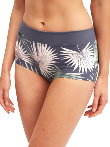 Calida Elastic Trend Slip Damen, mit breitem Softbund, High Waist, natürlich atmungsaktive und weiche Single Jersey-Qualität