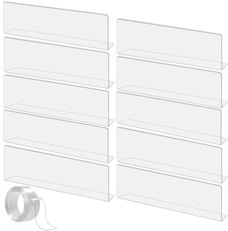 ZHIYUQL® 10 Stück Spielzeugblocker Couch, Unter Couch Blocker mit Klebeband | Transparente Spielzeugblocker Couch für Sofa, Couch, Kommode, Durchsichtiges Blockierbrett Unter Den MöBeln(40 × 8 × 4CM)