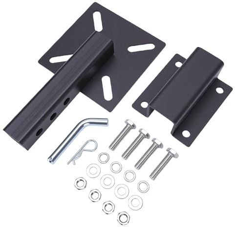 Generic Plaque D'étau de Montage sur Attelage, Plate-forme Stable en Acier au Carbone Robuste pour Treuil de Remorque de Camion, Projets Hors Route