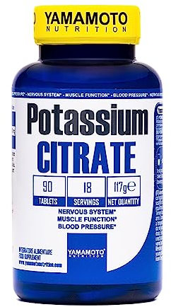 Potassium CITRATE integratore di potassio da fonte organica 90 compresse