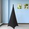 Trimming Shop Triplo Laterale Elasticizzato Treppiedi Altoparlante Stand Cover Dj Scrim per Matrimoni, Banchetti, Eventi, Nero - Nero, 1pc