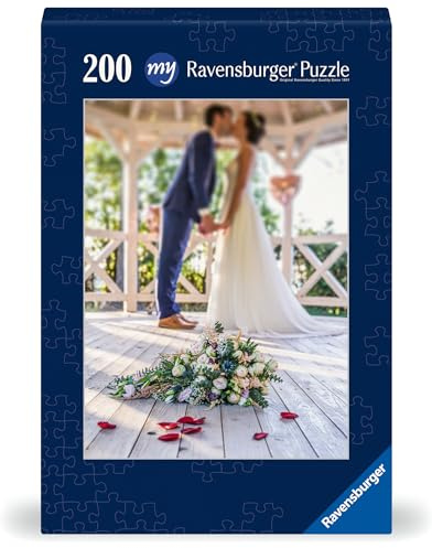 Ravensburger Fotopuzzle 200 Teile mit eigenem Bild Hochformat Dunkelblau | 200 Teile, Zum Selbstgestalten, Personalisierte Fotogeschenke, Für Kinder und Erwachsene