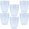 NAMAI - Set da 6 Bicchieri Acqua Vetro - 270 ML - Resistenti - Adatti in Lavastoviglie e Microonde - Bicchieri Vetro - Set Bicchieri Acqua - Bicchieri Vetro Acqua - Bicchieri Particolari