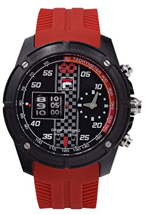 Fila Herren Uhr Armbanduhr Drum Roller 38-845-002 Silikon