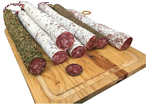 katalanische Fuet Wurst im 5er Mix - große Auswahl an Sorten möglich - luftgetrocknete Salami aus Spanien
