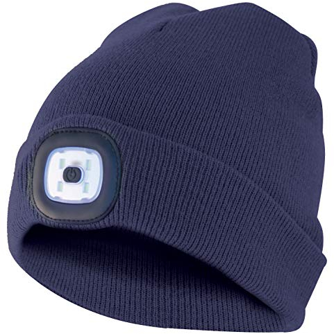 Velamp CAP04 Beanie, LED, Blau, Einheitsgröße