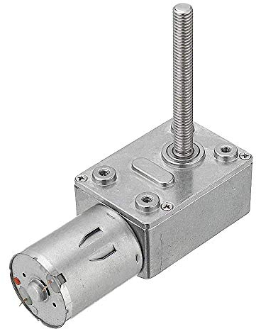 DollaTek JGY370 DC12V 150RPM 50mm-M6 Vis Réducteur à vis sans fin Auto-bloquant Réducteur motoréducteur