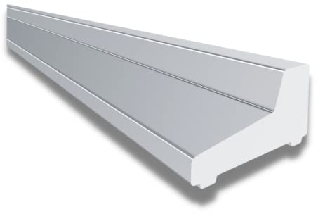KRAUS Premium Schwallschutzleiste Dusche SPQGC Schwallschutz aus hochwertigem Aluminium à 1000mm in der Optik Chromeffekt Wir empfehlen eine Kombination/Ergänzung mit Duschdichtungen für Duschtüren