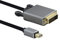 HELOS Cavo di collegamento Mini DisplayPort M/DVI St, Premium, 2 m, colore: Nero
