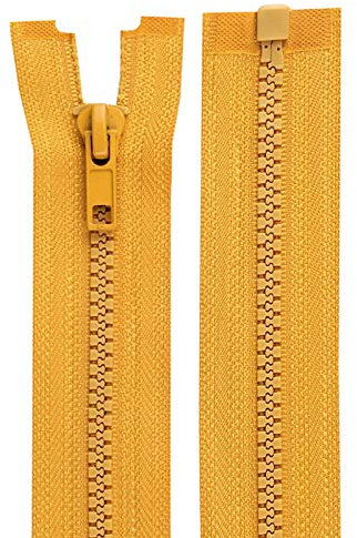 1 Reißverschluss Kunststoff-Profil 5mm 35 cm teilbar, Autolock, Farbwahl, Farbe:goldgelb