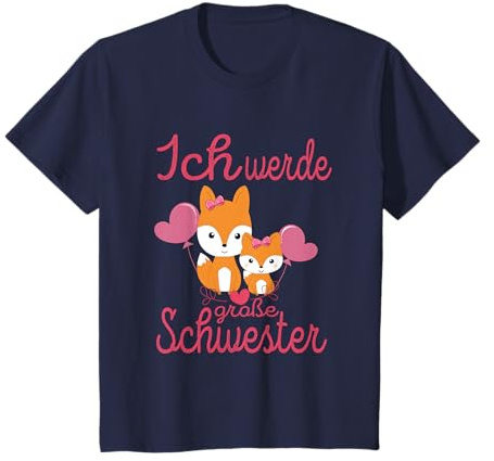 Nachwuchs Ich Werde Große Schwester Geschwister ankündigen T-Shirt