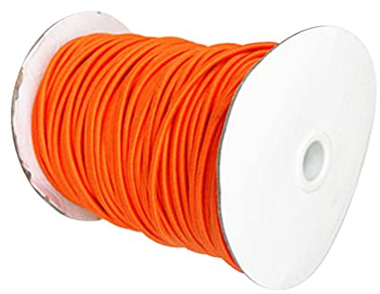 Hellery 4mm élastique Corde élastique Cordon de Choc Attache Bateau Marin Kayak toitureure Rack, Orange, 3 m