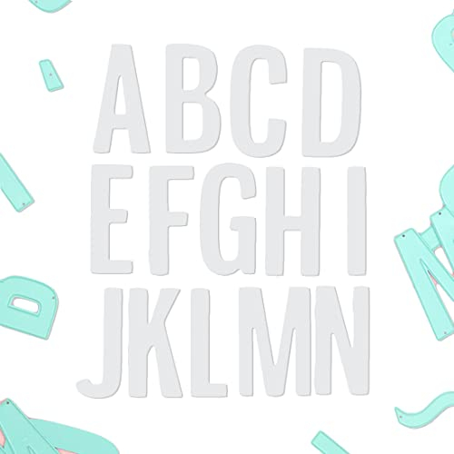Craftelier - Set of 39 Capsule Letters and Symbols for Card Making, Scrapbooking and Crafts Projects | Compatible with Various Die Cutting Machines and Materials | Size 5.5 cm