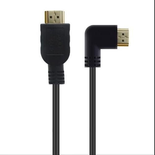Disscool ULTRA HDMI 8k@60Hz 2.1 Cable, 90 Degree HDMI Cable Right Angle Male to Male Cable High Speed 48Gbps Compatible With Laptops/TV/DVD/Xbox/Projectors/Monitors(0.6m)