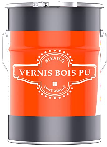 BEKATEQ LS-150 Vernis bois PU monocomposant 2,5l Brun rouge satiné I Pour escaliers, parquets, meubles & bateaux I Résistant aux intempéries, à l'eau douce et à l'eau de mer avec protection UV
