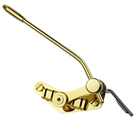 Guyker Tune-O-Matic Style Electric Guitar Bridge Stop Bar Tailpiece Tremolo Compatible with LP SG Guitars TM85, Gold