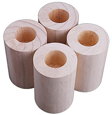 XPGEREP 4 Pièces Risers de Meubles, Pieds de Lit Rehausseurs de Meuble, Augmenter Table de Bureau, lit, Meuble de Rangement/H 7cm / Inner diameter 6.5cm