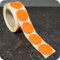 SPRINTIS Klebepunkte 40 mm, orange, 1000 Stück Markierungspunkte selbstklebend auf Rolle, Punkte Aufkleber aus Papier für Büro und Lager