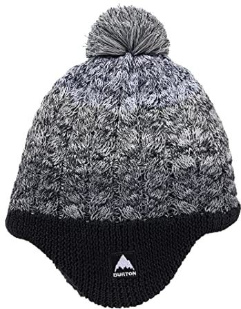 Burton - Toddlers Fleece-Lined Earflap Mütze für Jungen, Schwarz, Einheitsgröße, grau