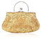CORIOS Borsetta da Sera Donna Pochette con Perline Glitterate e Perline con Paillettes Borsa a Spalla Elegante Borse Messenger Retro Borsa a Tracolla Cocktail Festa Cerimonia Ballo Clutch Oro