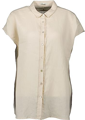 Chelsea Rose Damen Leinen Bluse ärmellos Sand Gr. 38
