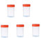 LATRAT Récipient Scellé à l'Urine de Tasse d'Échantillonnage En Plastique De 60ml Tasse d'urine, 5 Pièces, 60ml