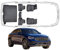 Trimak Passgenau 3D Fussmatten & Kofferraumwanne Auto Set Kompatibel mit Mercedes GLC Coupe C253 2016-2023 Auto Zubehör Gummimatten & Kofferraummatte Autos Allwetter Geruchlos rutschfest Schwarz