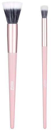 MSQ 2 Stück Stippling Pinsel Professionelle Stippling Foundation Pinsel