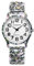 JewelryWe Uhren Damen Elastisch Edelstahl: Böhmische Blumen Blumendruck Analog Quarz Armbanduhr Frauen Edelstahl Stretch Armband Uhr Damenuhr mit großen arabischen Ziffern Zifferblatt