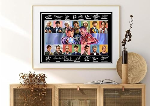 SIGNED BY THE STARS Doctor Who Wandbild, A3-Druck, 42 x 29,7 cm, Wohnzimmer