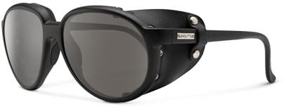 Suncloud Glacier Polarized Sunglasses – 100% UV Protection – Comfortable Fit, Trendy Design – for Men & Women – Matte Black + Polarized Gray Lenses