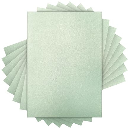 Craft Perfect Pearlescent Card A4 - Pack of 40 - Blue Frost - 250gsm Double-Sided Acid-Free Cardstock for Die Cutting & Crafting