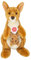 Teddy Hermann 91633 Känguru mit Baby 30 cm, Kuscheltier, Plüschtier mit recycelter Füllung