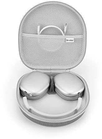 Funda inteligente para AirPods Max de Apple, compatible con el modo de suspensión, organizador duro, portátil, bolsa de almacenamiento de viaje (gris)