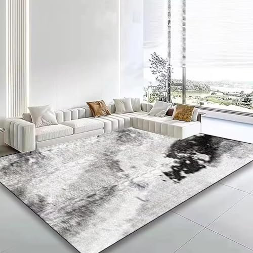 OAPOXU Schlafzimmer-Lounge-Teppiche im nordischen Stil, großer Teppich, rutschfest, Wohnzimmer-Dekoration, Sofa-Bereich, leicht zu reinigen, waschbar, 40 x 60 cm, waschbarer Teppich