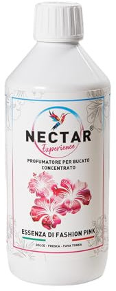 Nectar Experience FASHION PINK Profumatore Bucato Lavatrice Asciugatrice, 500 ml, Essenza Profumata