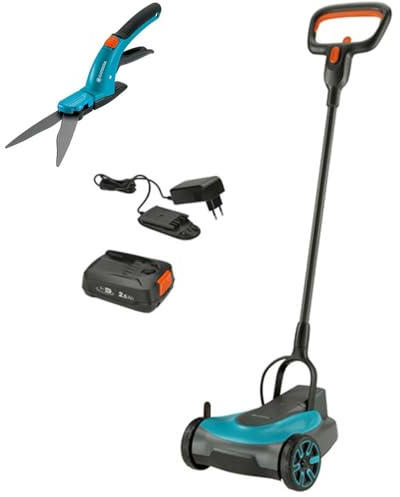 Gardena HandyMower 22/18V P4A Ready-to-Use Set + Grasschere Comfort